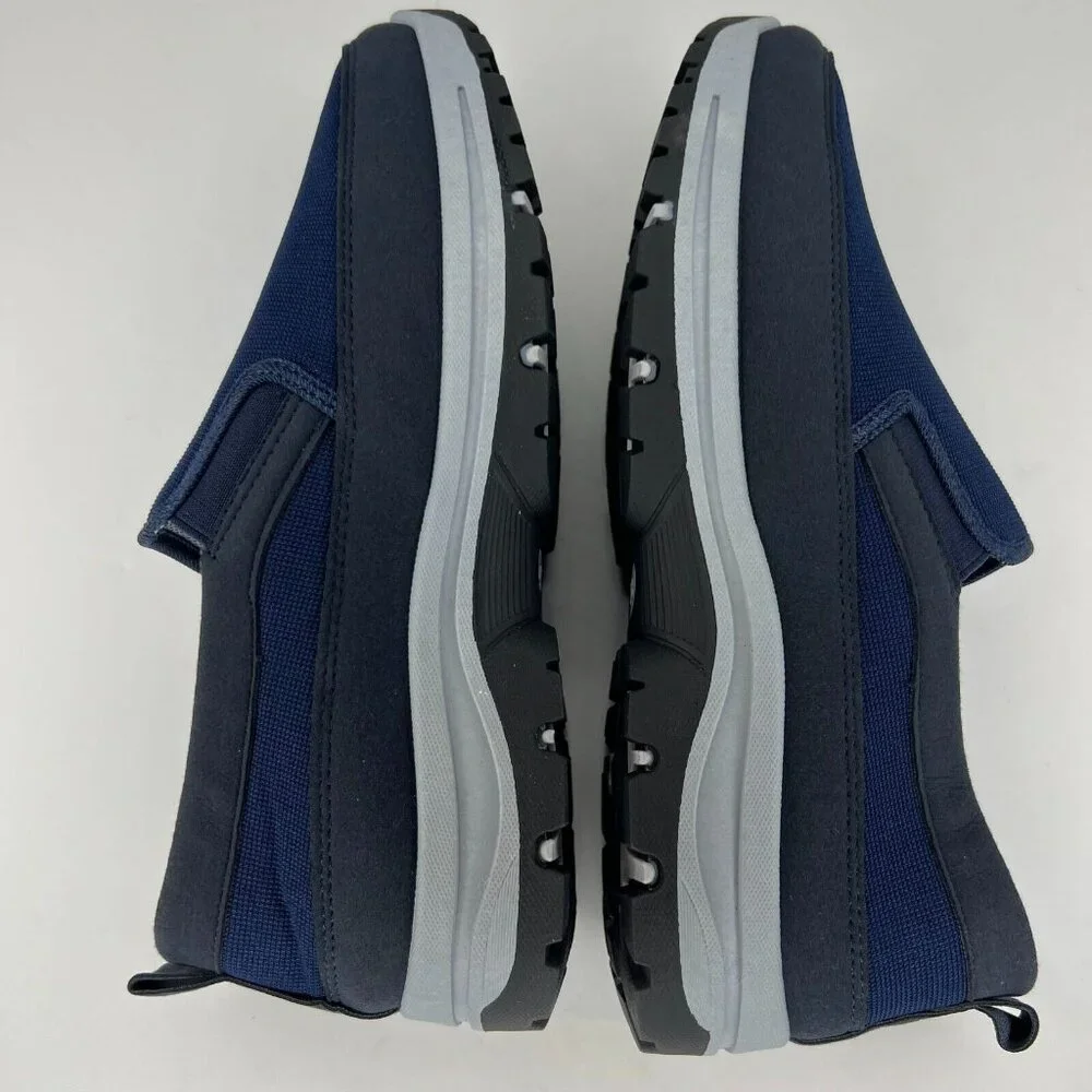 Canemon Mens Blue Asupwell Breathable Non-Slip Canvas Size 43 Orthopedic Shoes